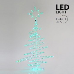 TREE, 9m LED ROPE LIGHT, 2-WAY, GREEN WITH WHITE FLASH, 120x70cm, IP44 600-20018 TREE, 9m LED ROPE LIGHT, 2-WAY, GREEN WITH WHITE FLASH, 120x70cm, IP44 600-20018