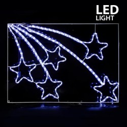 METEORITES, 10m LED ROPE LIGHT, 2-WAY, WHITE, 110x75cm, IP44 600-20083 METEORITES, 10m LED ROPE LIGHT, 2-WAY, WHITE, 110x75cm, IP44 600-20083