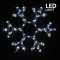 СНЕЖИНКА С LED ОСВЕТЛЕНИЕ 3M, БЯЛА
