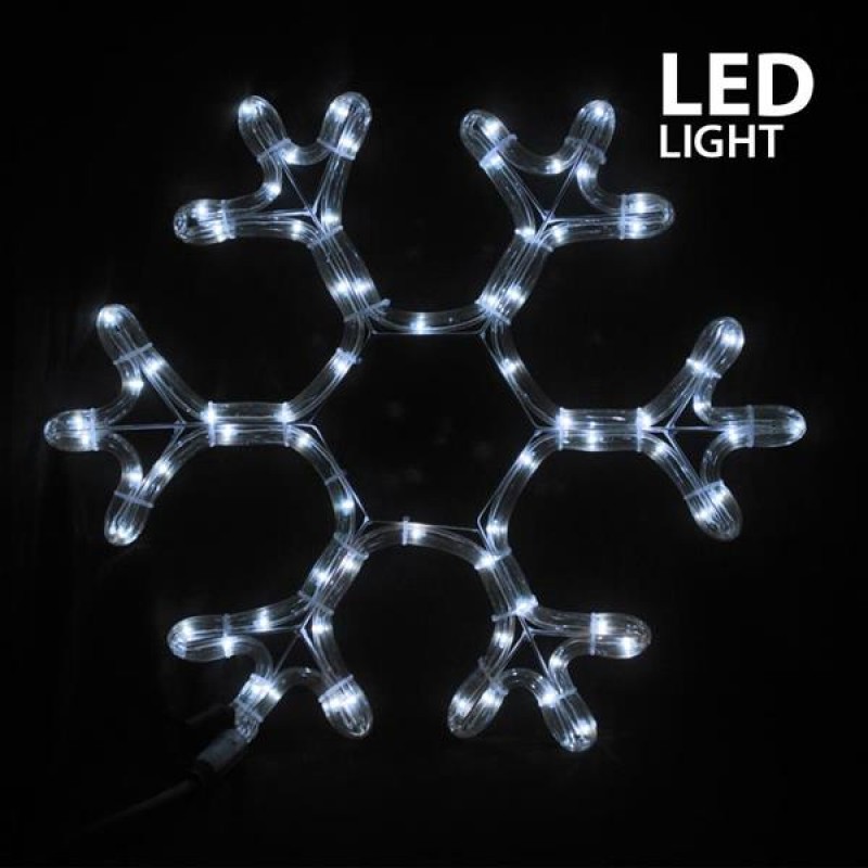 СНЕЖИНКА С LED ОСВЕТЛЕНИЕ 3M, БЯЛА СНЕЖИНКА С LED ОСВЕТЛЕНИЕ 3M, БЯЛА
