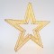 LIGHTED STAR, 4800 WARM WHITE LED, WITH ADAPTOR, COPPER WIRE, 70cm, IP44 600-22435