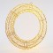 LIGHTED WREATH, 2400 WARM WHITE LED, WITH ADAPTOR, COPPER WIRE, 70cm, IP44 600-22439