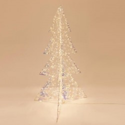 LIGHTED TREE IRIDESCENT 120cm, 960 LED, 24V ADAPTOR, TIMER, SILVER COPPER WIRE, WARM WHITE LED, LEAD WIRE 500cm, IP44 600-22491 LIGHTED TREE IRIDESCENT 120cm, 960 LED, 24V ADAPTOR, TIMER, SILVER COPPER WIRE, WARM WHITE LED, LEAD WIRE 500cm, IP44 600-22491