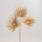 GOLD LIGHTED PALM BRANCHES, 30 WARM WHITE LED, BATTERY OPERATED, WITH TIMER, 71cm 600-22507