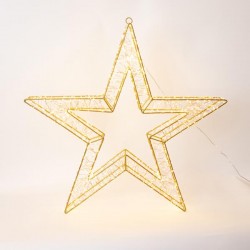 СВЕТЕЩА ЗВЕЗДА 70 СМ, 1680 LED, ТОПЛО БЯЛА СВЕТЛИНА СВЕТЕЩА ЗВЕЗДА 70 СМ, 1680 LED, ТОПЛО БЯЛА СВЕТЛИНА
