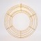 LIGHTED WREATH 58cm, 1200 LED, 31V ADAPTOR, TIMER, BRONZE METAL FRAME, BRONZE COPPER WIRE, WARM WHITE LED, LEAD WIRE 5m, IP44 600-22534