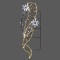 POLE DECORATION PROFESSIONAL DESIGN ALUMINUM WITH LITTLE STARS, WHITE AND WARM WHITE LED ROPE LIGHT, WITH WARM WHITE LED, 64χ205 IP44 600-23047