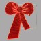 HANGING DECORATION PROFESSIONAL DESIGN ALUMINUM, BOW, RED LED ROPE LIGHT, 106χ127  IP44 600-23065
