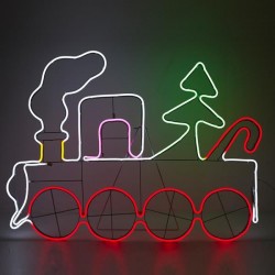 TRAIN 95*68cm, 8m NEON LED ROPE LIGHT, WITH DIFFERENT COLORS, WITH ADAPTOR, LEAD WIRE 5m, IP44 600-23110 TRAIN 95*68cm, 8m NEON LED ROPE LIGHT, WITH DIFFERENT COLORS, WITH ADAPTOR, LEAD WIRE 5m, IP44 600-23110