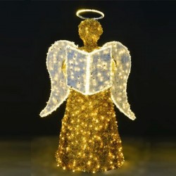 PROFESSIONAL DESIGN 3D, ANGEL WITH BOOK, YELLOW AND WHITE LED ROPE LIGHT, IP44 600-23368 PROFESSIONAL DESIGN 3D, ANGEL WITH BOOK, YELLOW AND WHITE LED ROPE LIGHT, IP44 600-23368