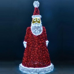 PROFESSIONAL DESIGN 3D, SANTA, WHITE LED ROPE LIGHT, RED LED, IP44 600-23371 PROFESSIONAL DESIGN 3D, SANTA, WHITE LED ROPE LIGHT, RED LED, IP44 600-23371
