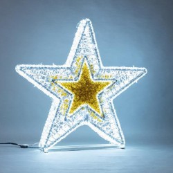 PROFESSIONAL DESIGN, STAR 3D, WHITE LED ROPE LIGHT, WHITE LED, 118x115x16cm, IP65 600-23394 PROFESSIONAL DESIGN, STAR 3D, WHITE LED ROPE LIGHT, WHITE LED, 118x115x16cm, IP65 600-23394