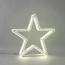 PROFESSIONAL DESIGN, STAR 3D, WHITE LED ROPE LIGHT, WITH WHITE FLASH, 98x95x14cm, IP65 600-23401 PROFESSIONAL DESIGN, STAR 3D, WHITE LED ROPE LIGHT, WITH WHITE FLASH, 98x95x14cm, IP65 600-23401