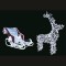 PROFESSIONAL DESIGN, REINDEER 3D, WHITE LED, 125x85x15cm, IP65 600-23405
