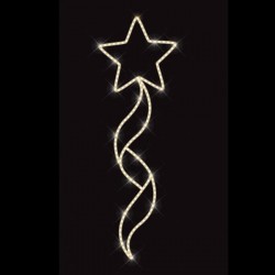 PROFESSIONAL POLE DESIGN, STAR, WARM WHITE LED ROPE LIGHT, 150x50cm, IP65 600-23411 PROFESSIONAL POLE DESIGN, STAR, WARM WHITE LED ROPE LIGHT, 150x50cm, IP65 600-23411