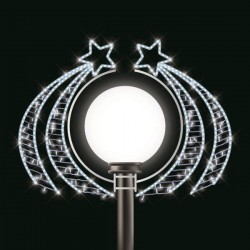 PROFESSIONAL POLE HEAD DESIGN, COMET, WHITE LED ROPE LIGHT, WHITE LED, 120x75cm, IP65 600-23422