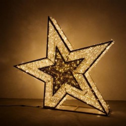 PROFESSIONAL DESIGN, STAR 3D, WARM WHITE LED ROPE LIGHT, WARM WHITE LED, 200x200cm, IP65 600-23443 PROFESSIONAL DESIGN, STAR 3D, WARM WHITE LED ROPE LIGHT, WARM WHITE LED, 200x200cm, IP65 600-23443