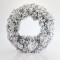 NATURAL SNOWY WREATH, 50cm 600-30212