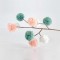 DECO BRUNCH WITH GREEN, WHITE AND ROSE PON - PON, 28x5x57cm 600-30483