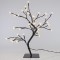 CHERRY TREE, 36 LED 5mm WITH TRANSPARENT SILICONE FLOWERS, WITH ADAPTOR, WARM WHITE LED, LEAD WIRE 500cm, 45cm, IP44 600-30515
