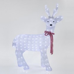 ACRYLIC DEER, 200 WHITE LED, WITH TRANSFORMER, 69x30x95cm, IP44 600-40080 ACRYLIC DEER, 200 WHITE LED, WITH TRANSFORMER, 69x30x95cm, IP44 600-40080