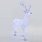 ACRYLIC DEER, 430 WHITE LED, WITH TRANSFORMER, 90x30x135cm, IP44 600-40081