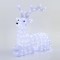 ACRYLIC SITTING DEER, 200 WHITE LED, WITH TRANSFORMER, 74x36x73cm, IP44 600-40082