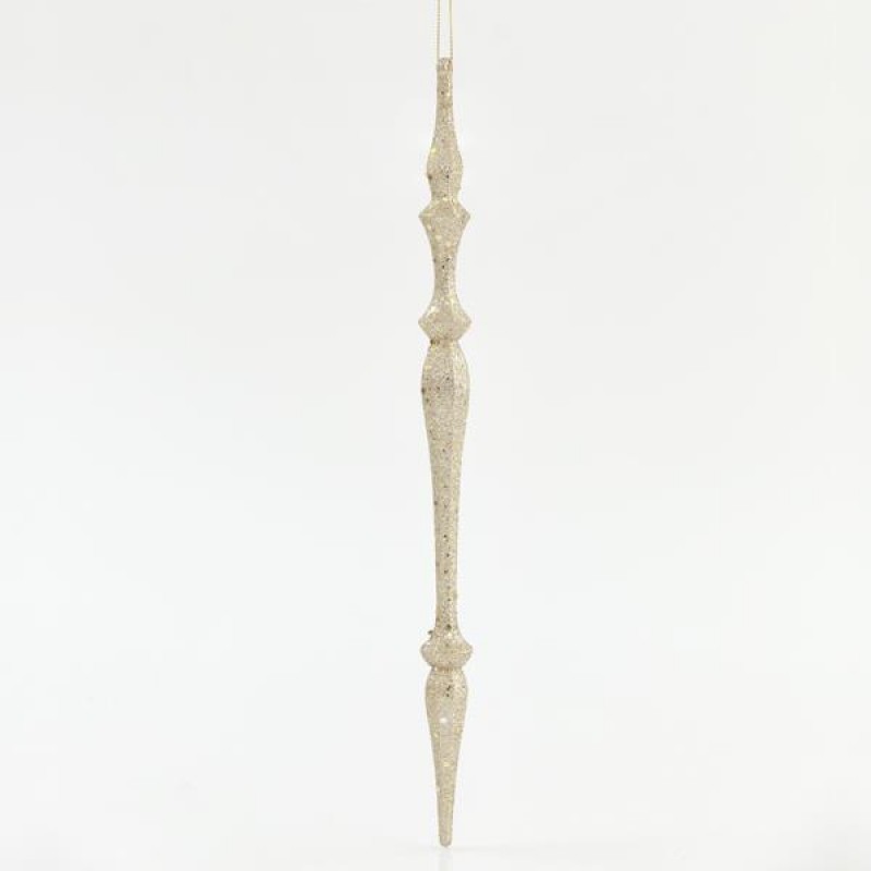 ACRYLIC STALACTITE WITH GOLD GLITTER, 30,48x0,33cm 600-40691
