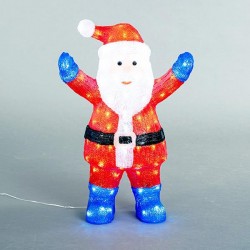 ACRYLIC SANTA, 31V, 120 WHITE LED, WITH ADAPTOR, LEAD WIRE 500cm, 39x21x60cm, IP44 600-40877 ACRYLIC SANTA, 31V, 120 WHITE LED, WITH ADAPTOR, LEAD WIRE 500cm, 39x21x60cm, IP44 600-40877