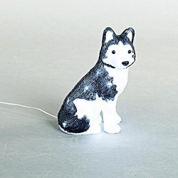 ACRYLIC HUSKY, 4,5V, 30 WHITE LED, WITH ADAPTOR, LEAD WIRE 500cm, 21x17x30cm, IP44 600-40879 ACRYLIC HUSKY, 4,5V, 30 WHITE LED, WITH ADAPTOR, LEAD WIRE 500cm, 21x17x30cm, IP44 600-40879