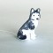 ACRYLIC HUSKY, 4,5V, 30 WHITE LED, WITH ADAPTOR, LEAD WIRE 500cm, 21x17x30cm, IP44 600-40879