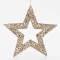HANGING STAR, GRID, CHAMPAGNE, 45cm 600-40924