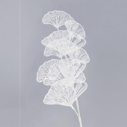 BRANCH WHITE  WITH DECORATIVE, 72cm 600-40944