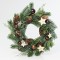 WREATH WITH BROWN DECORATIVES AND STARS, 34cm 600-41133