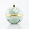 BELL, MINT COLOR WITH GOLD DETAIL, 8,1x8,1x8,9cm 600-41157