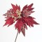 POINSETTIA WITH STALK, RED WITH GOLD DETAILS, 60x25cm 600-41178