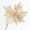 POINSETTIA WITH STALK, LIGHT GOLD WITH GOLD DETAILS, 60x25cm 600-41179