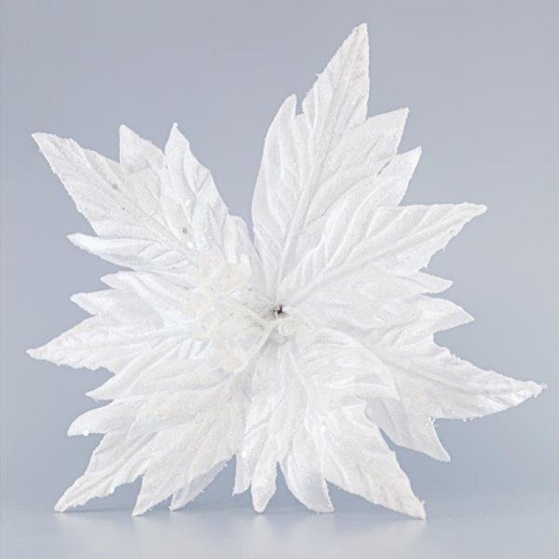 POINSETTIA, WHITE, 25cm 600-41205