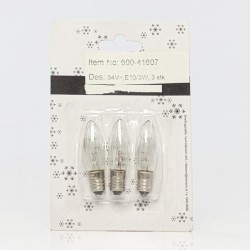 SPARE BULB FOR THE CODES 600-41603, 600-41604, SET 3PCS, 34V 600-41607 SPARE BULB FOR THE CODES 600-41603, 600-41604, SET 3PCS, 34V 600-41607