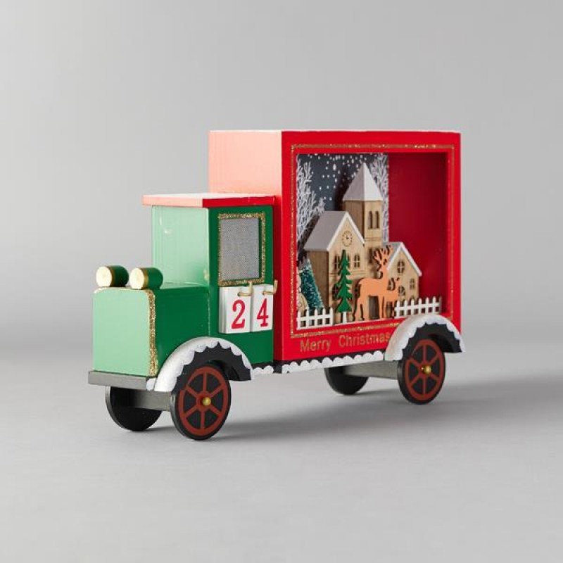 VAN WITH DESIGNS, LIGHTED, BATTERY OPERATED, 30,5*8,5*20cm, IP20 600-41650