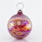 TRANSPARENT GLASS BALL, IRIDESCENTRED, SET 4PCS, 10cm 600-42315