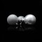 PLASTIC SILVER BALLS, SET 6 PCS, 6cm 600-42508