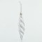 SPIRAL ORNAMENT SILVER, WITH SILVER  GLITTER, PLASTIC, SET 4PCS, 11x3cm 600-42661