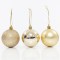 PLASTIC BALL, CHAMPAGNE, SET 6PCS, 6cm 600-42734