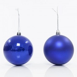 PLASTIC BALL, BLUE, SET 6PCS, 8cm 600-42736
