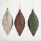 PLASTIC ICICLE, SET 3 PCS, GREEN, CHAMPANGE, BROWN, 15.5cm 600-42751