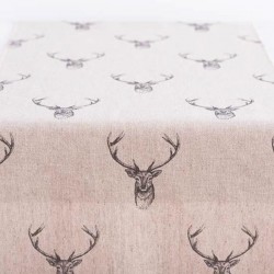 TABLE RUNNER WITH DEER , 35x150cm 600-43141