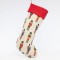 SOCK, BEIGE WITH NUTCRUCKERS, 50x28cm 600-43265