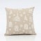 PILLOW BEIGE, WITH WHITE HOUSES, 40cm 600-43279