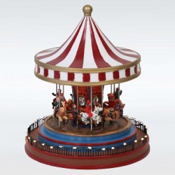 LIGHTED CAROUSSEL, WITH MUSIC AND MOVEMENT, WITH TRANSFORMER, 22,5x22,5x26,5cm 600-43429